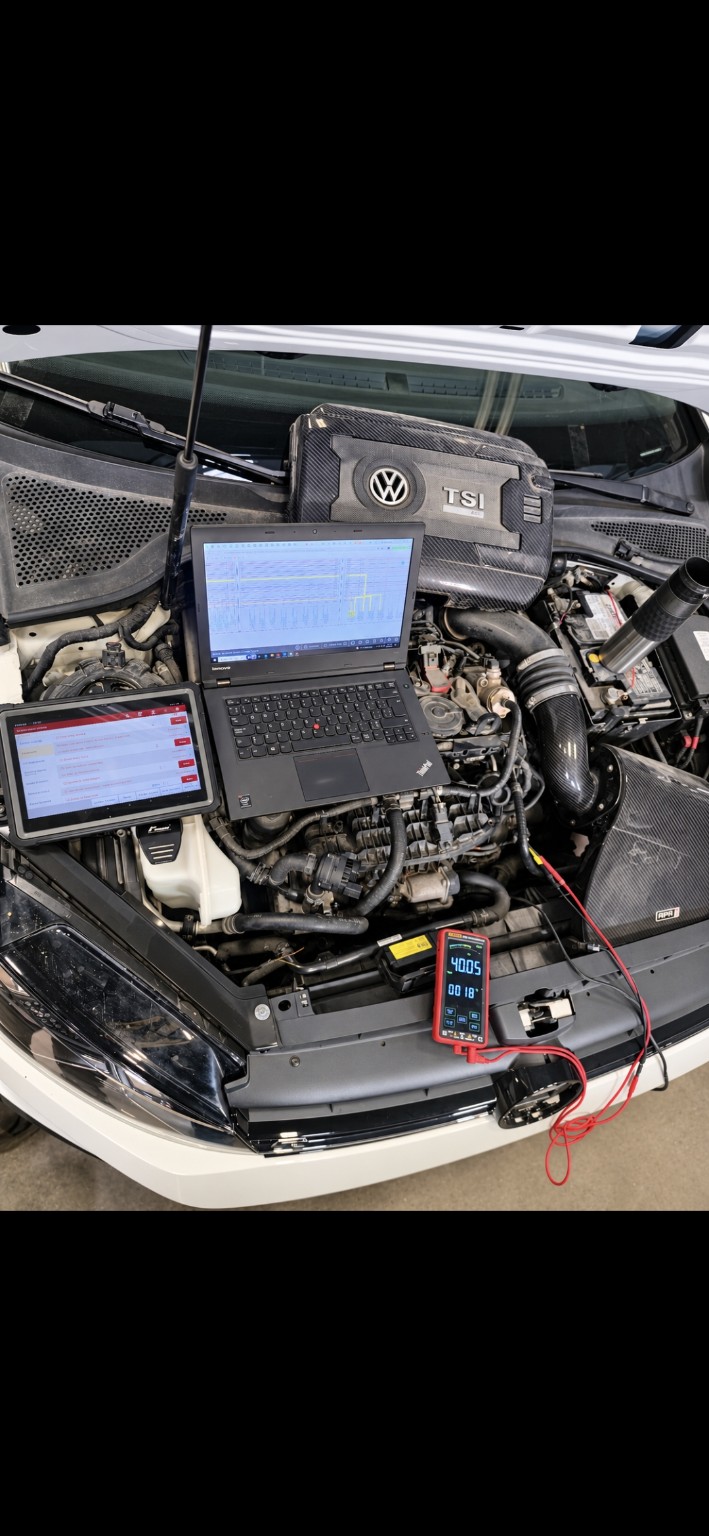 Testing on the vehicle